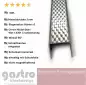 Preview: Edelstahl U-Profil , 5wl gemustert, 1,0 mm stark, Einfass Profil